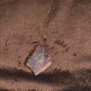 Beautiful cut stone necklace